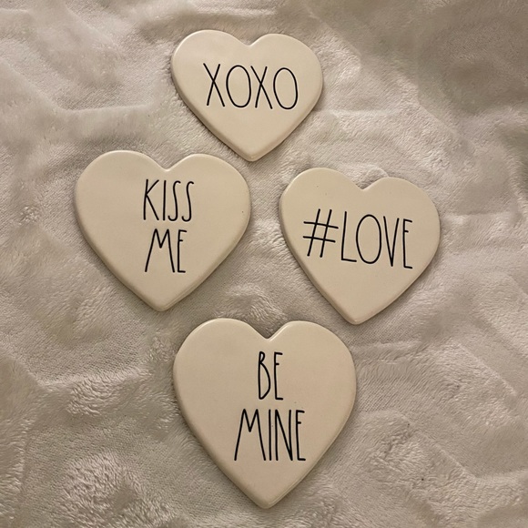 Rae Dunn Other - ❗️SOLD❗️Rae Dunn 4 Piece Valentine’s Day Coasters